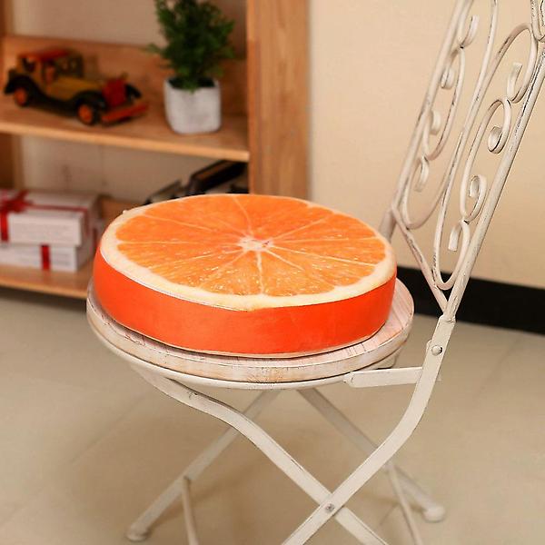  상큼 프루츠 귤 방석 과일방석 두꺼운 키높이 쿠션