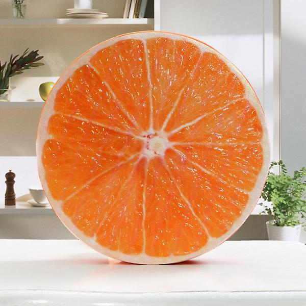  상큼 프루츠 귤 방석 과일방석 두꺼운 키높이 쿠션