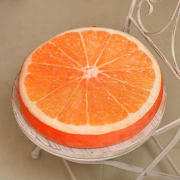  상큼 프루츠 귤 방석 과일방석 두꺼운 키높이 쿠션