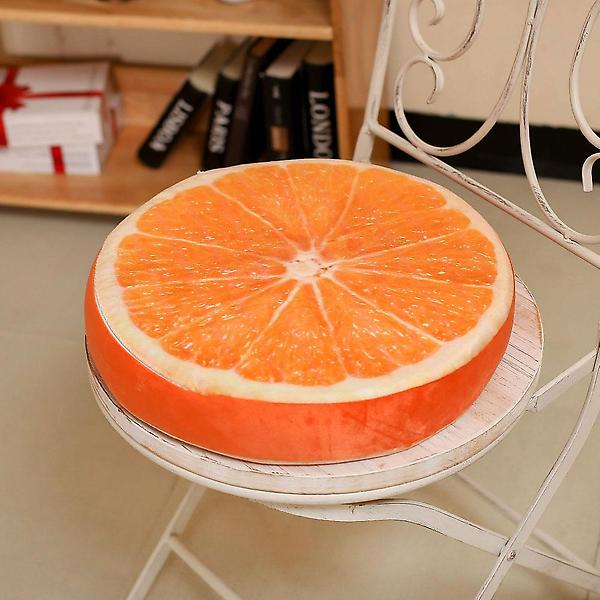  상큼 프루츠 귤 방석 과일방석 두꺼운 키높이 쿠션