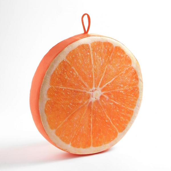  상큼 프루츠 귤 방석 과일방석 두꺼운 키높이 쿠션