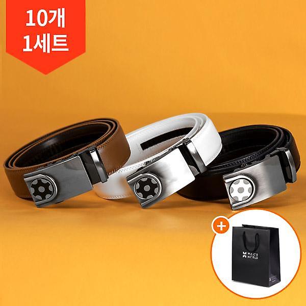  10개 세트/리카타 오토매틱 볼마커 2.0 가죽 골프벨트