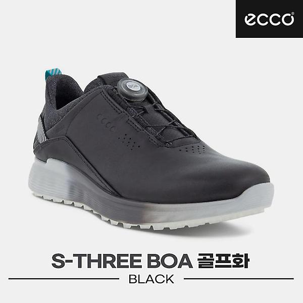  [에코코리아정품]2022 에코 S-THREE 보아 골프화[블랙][102914-01001][남성용]