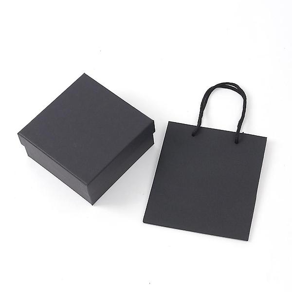 [도매토피아/TREE-00001] 스페셜 조명 선물상자 쇼핑백세트 블랙 선물포장세트