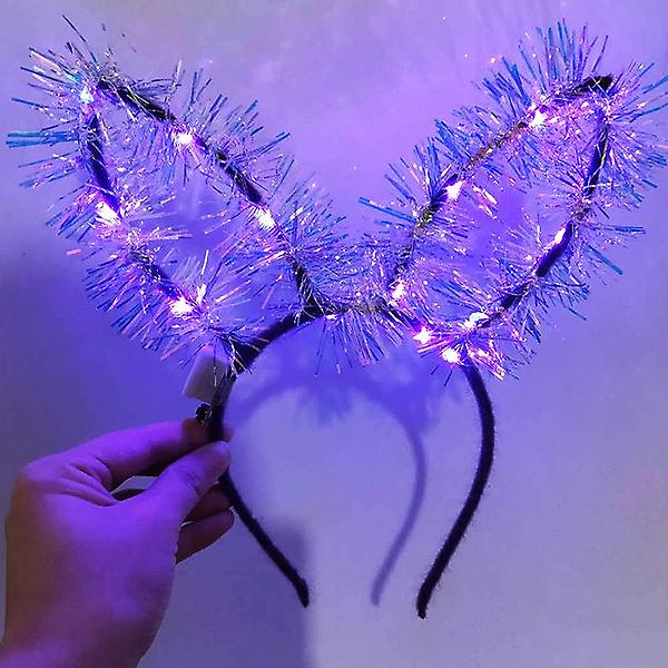 [도매토피아/TREE-00001] 트윙클 LED 토끼 머리띠 4p세트 셀프촬영소품