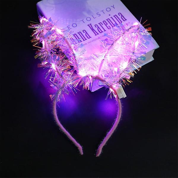  트윙클 LED 토끼 머리띠 4p세트 야광 귀여운머리띠