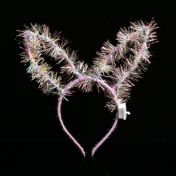  트윙클 LED 토끼 머리띠 4p세트 야광 귀여운머리띠