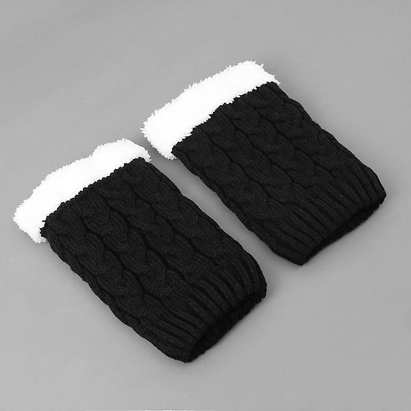  리나 도톰기모 숏 레그워머(블랙) (22cm)겨울 발워머