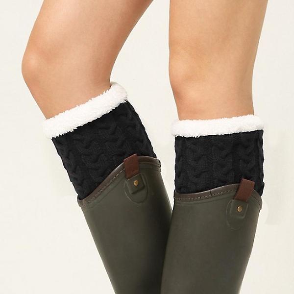  리나 도톰기모 숏 레그워머(블랙) (22cm)겨울 발워머