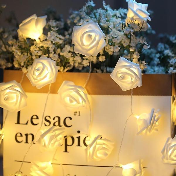  40구 LED 로맨틱 장미 가랜드 전구 이벤트 꽃 줄조명