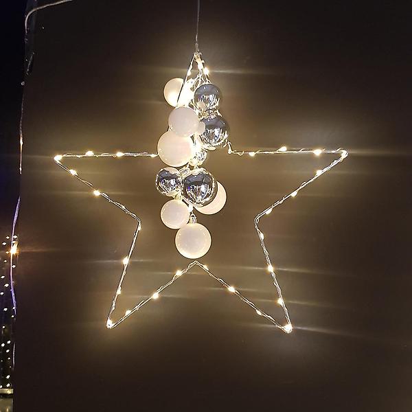  40구 LED 별 설정 장식전구 40cm 크리스마스 조명
