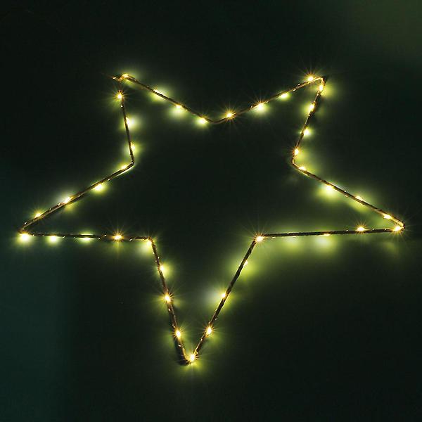  40구 LED 별 설정 장식전구 40cm 크리스마스 조명