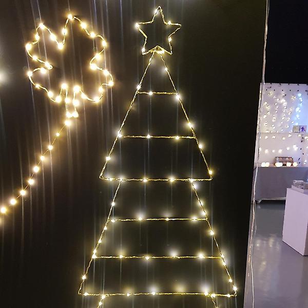  96구 LED 트리 설정 장식전구 점멸 LED 벽트리