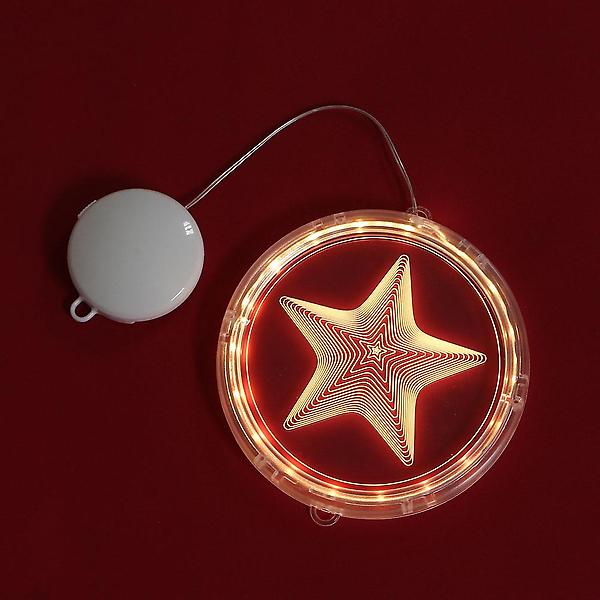  윈도우 3D 착시 LED 장식전구(별)홈파티 창문인테리어