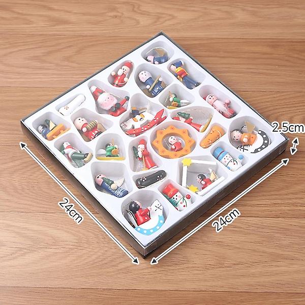  성탄 캐릭터 원목 트리장식 세트/크리스마스 장식소품