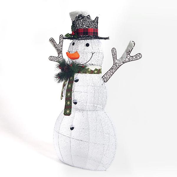 [도매토피아/화이트 레이스 대형 눈사람(] 화이트 레이스 대형 눈사람(155cm)/크리스마스장식