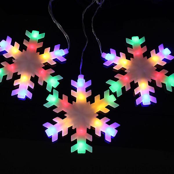 [도매토피아/TREE-00001] 오스타 LED 120구 투명선 눈결정 전구 컬러 파티 조명