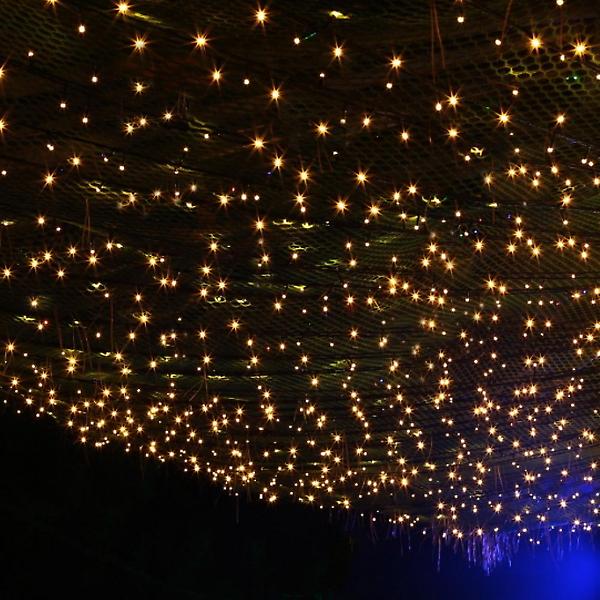 [도매토피아/TREE-00001] 오스타 LED 50구 투명선 웜색 줄전구 5m 무드조명