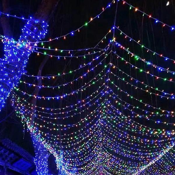 [도매토피아/TREE-00001] 오스타 LED 100구 투명선 컬러 줄전구 10m 파티조명