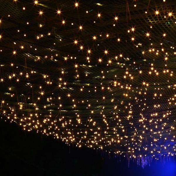 [도매토피아/TREE-00001] 오스타 LED 100구 녹색선 웜색 줄전구 10m 무드조명