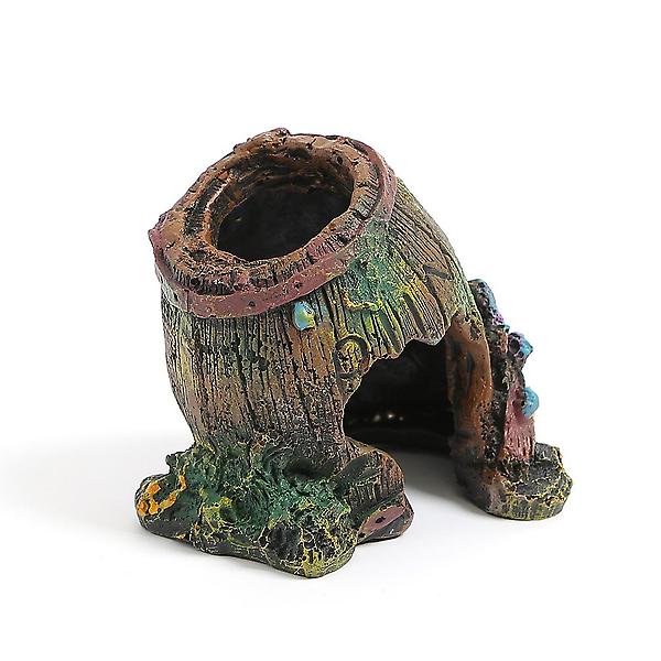  워터월드 수족관 나무통 장식 B-4