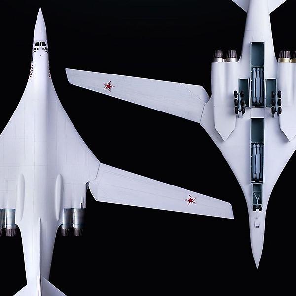 [아카데미과학/PM00001] 144sc 러시아공군 Tu-160 블랙잭 전략폭격기 프라모델