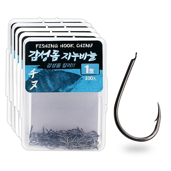  싸파 더블킬 감성돔 지누바늘 블랙니켈 덕용 낚시바늘