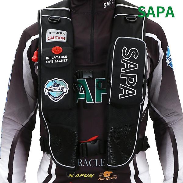  싸파 자동 팽창식 구명조끼 SJK-702B 색상 선택 FREE 구명복 라이프자켓