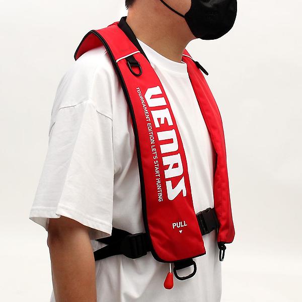  싸파 베나스 자동 팽창식 구명조끼 낚시조끼 스포츠 레저용