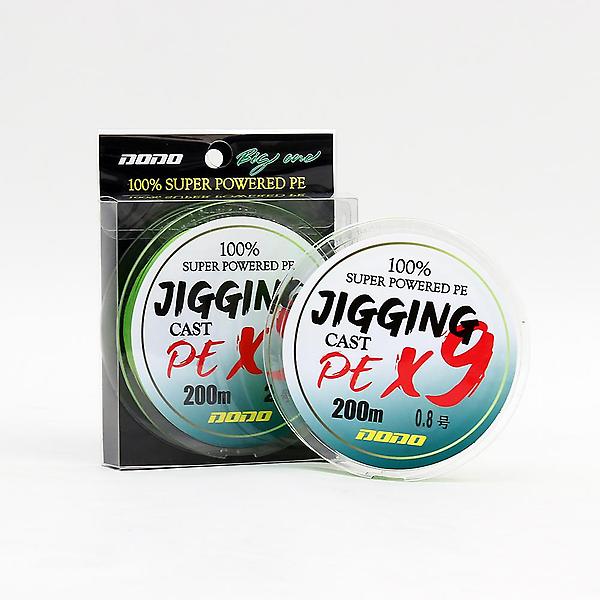  싸파 도도 지깅 캐스트 9합사 형광그린 200m 0.8호 낚시 줄