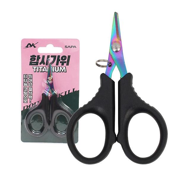  싸파 더블킬 티타늄 합사 가위 톱니형 라인커터 낚시가위