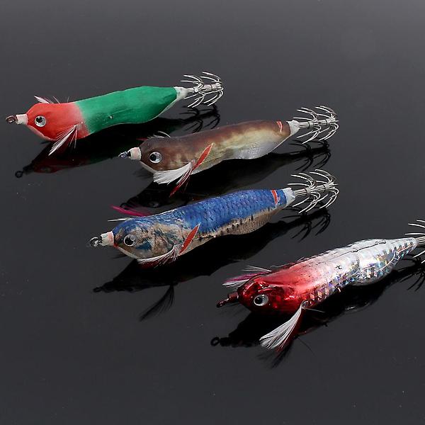  싸파 더블킬 전자 에기 갈색 LED 축광 주꾸미 갑오징어