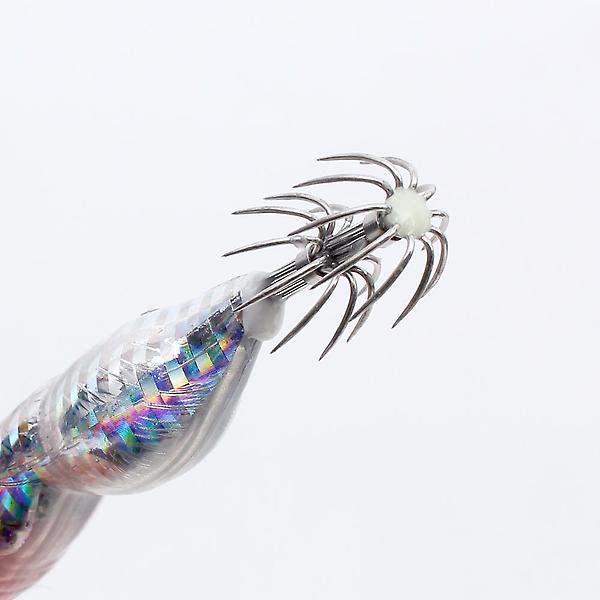  싸파 더블킬 전자 에기 갈색 LED 축광 주꾸미 갑오징어