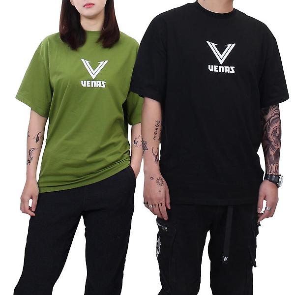  싸파 베나스 프론트 포인트 반팔 티셔츠 루즈핏 오버핏