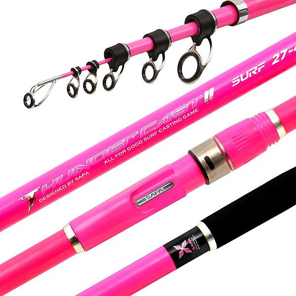  싸파 썬더캐스트II 27-420P 핑크에디션 썬더캐스트2  원투대 바다 원투 낚시 낚시대