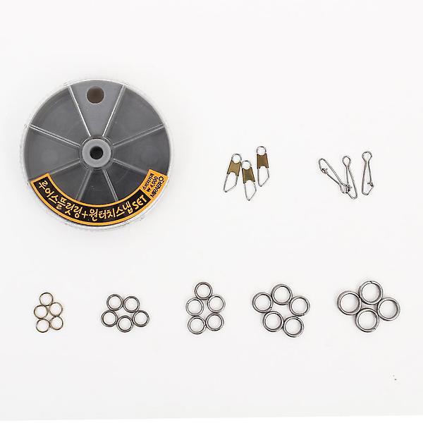  미래로 루어스플릿링 원터치스냅 세트 민물 배스 낚시