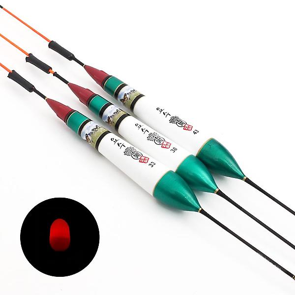  이화요수 대물5그린 전자찌 적색 38cm 2점등 큰별 찌