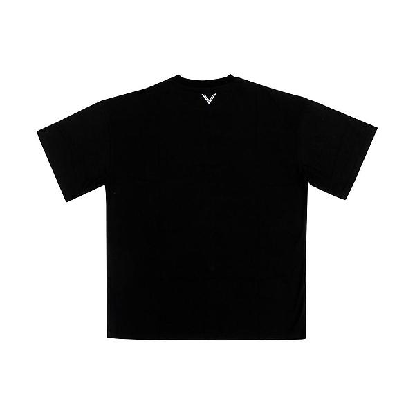 [싸파/베나스 프론트 포인트 반팔 ] 베나스 프론트 포인트 반팔 티셔츠 블랙 XL 루즈핏