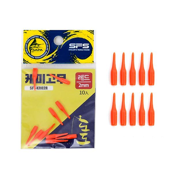  도도 케미고무 레드 2mm 민물소품 찌고무 케미꽂이