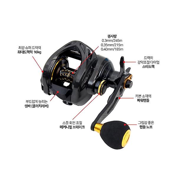  베나투스 베이트릴 SW300R 파워핸들 우핸들 드랙음탑재