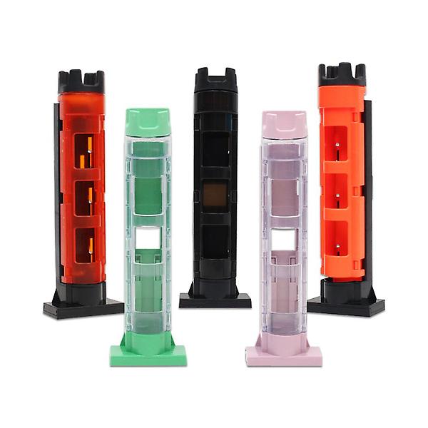  미라클 태클박스 높이조절 로드홀더 소형 핑크 스탠드