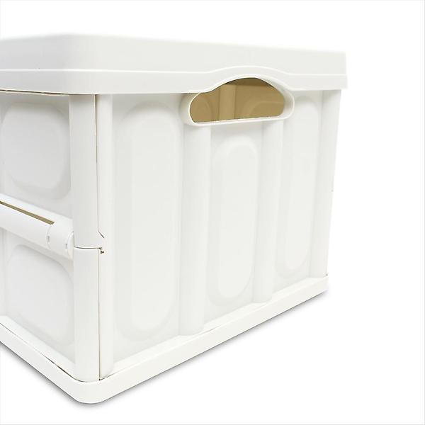  싸파 다용도 폴딩박스 53cm 아이보리 우드상판 방수팩 선택형