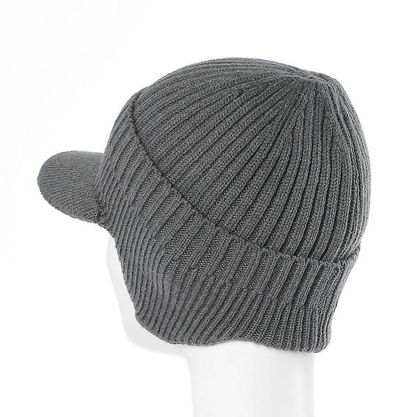  니트 귀달이 캡모자(그레이)