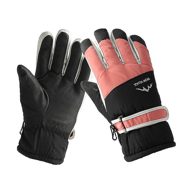  스노빌 방한 터치 스키장갑(여성용) (핑크)