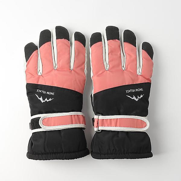  스노빌 방한 터치 스키장갑(여성용) (핑크)