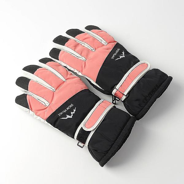  스노빌 방한 터치 스키장갑(여성용) (핑크)