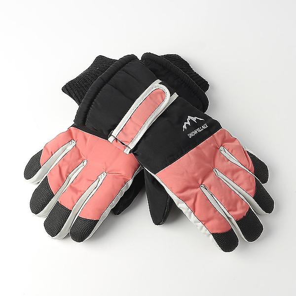  스노빌 방한 터치 스키장갑(여성용) (핑크)
