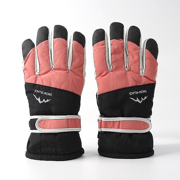  스노빌 방한 터치 스키장갑(여성용) (핑크)