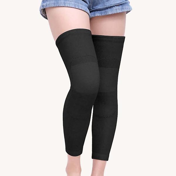  히트업 롱 무릎 보온 보호대(XXL) (블랙)