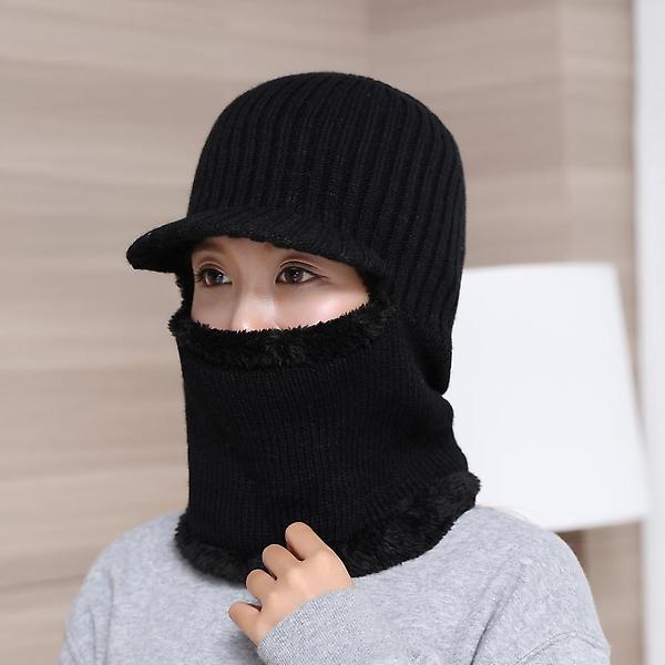  브리드 넥워머 털모자(블랙) (남녀공용)